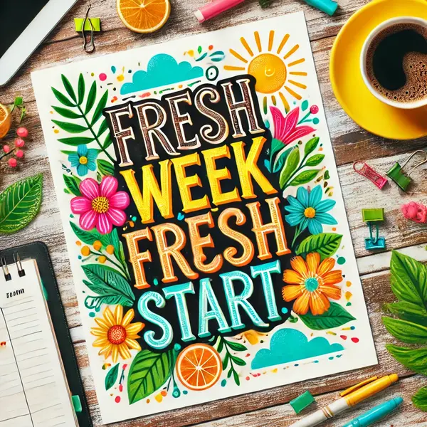 Fresh week encouragement sayings

