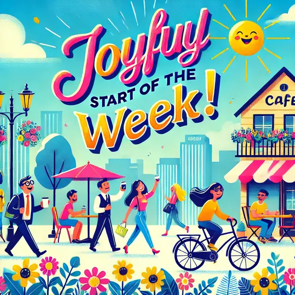 Joyful start of the week messages

