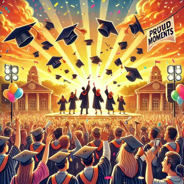 Proud moments and future success messages for graduates