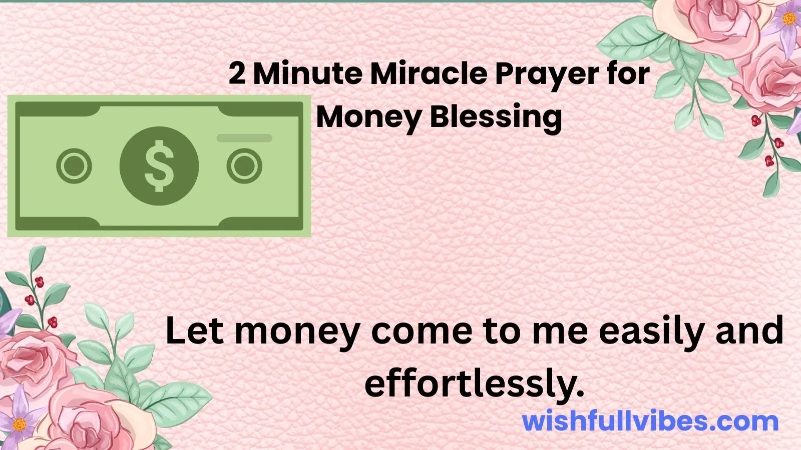 2 Minute Miracle Prayer for Money Blessing