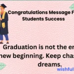 Congratulations Message for Students Success