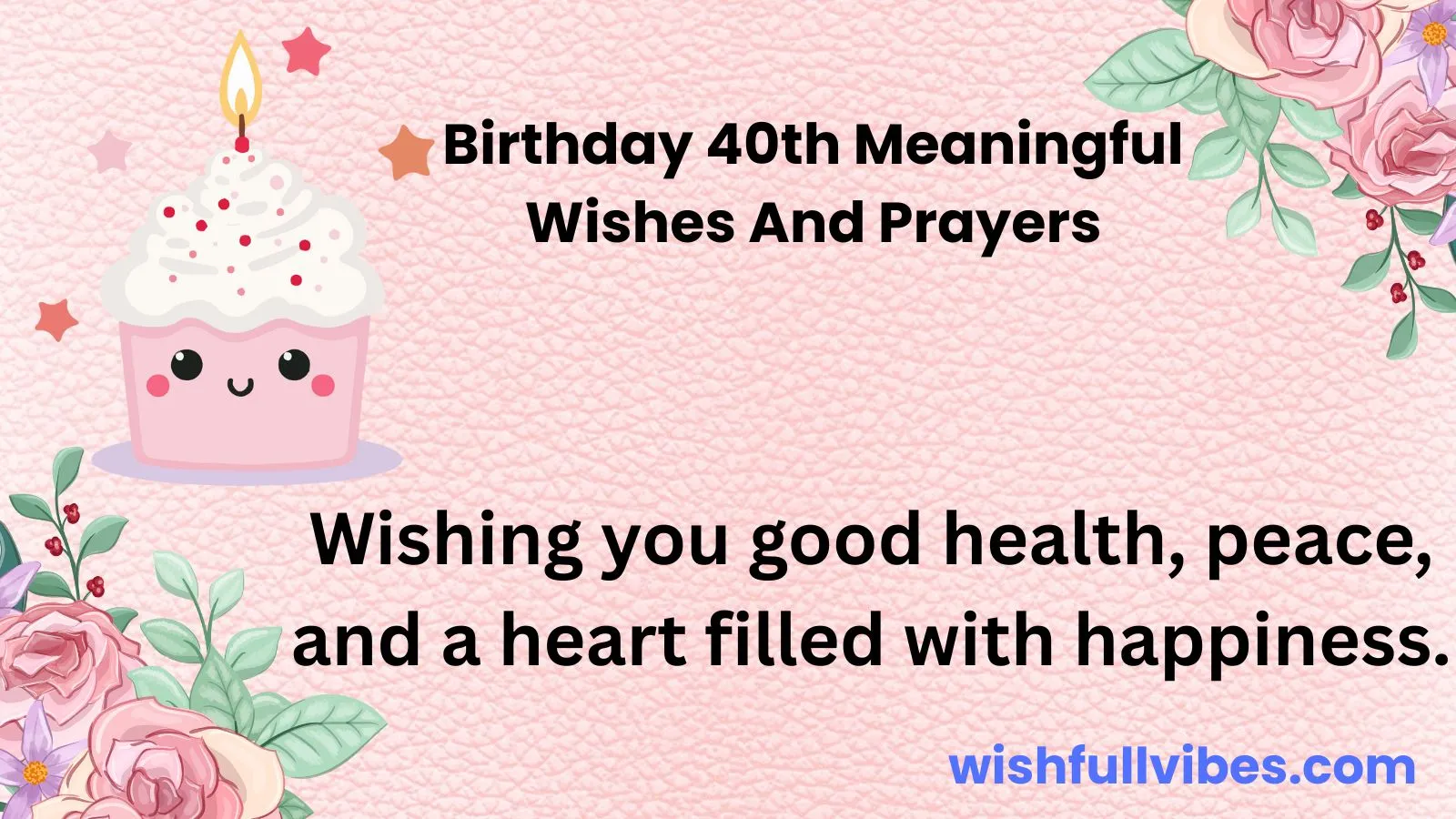 Birthday 40th Meaningful Wishes and Prayers