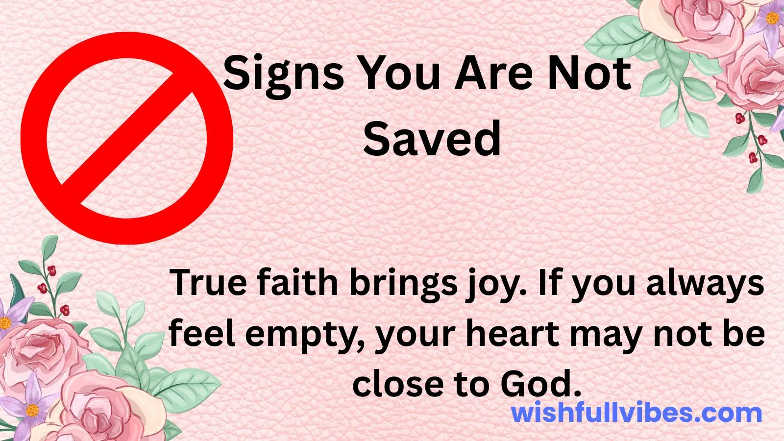 Signs You Are Not Saved
