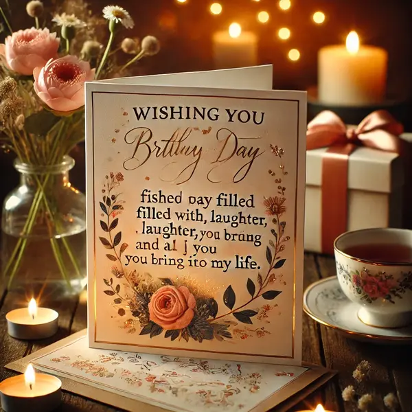 Meaningful birthday greetings for a dear friend.