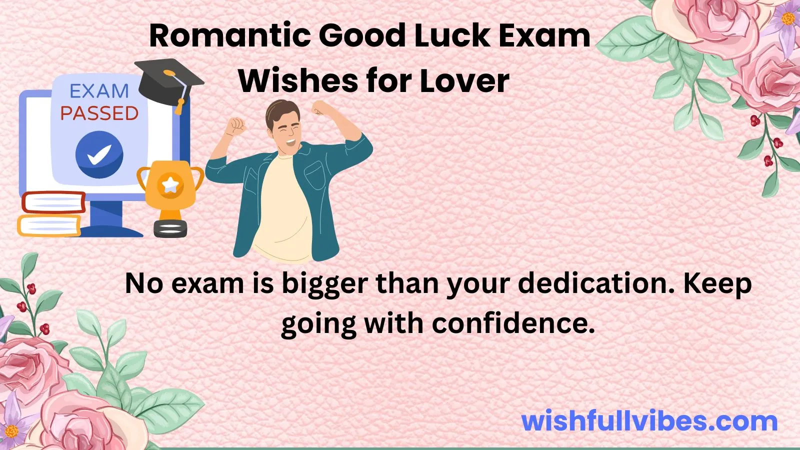 Romantic Good Luck Exam Wishes for Lover