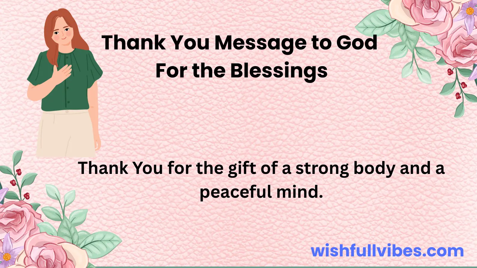 Thank You Message to God For the Blessings