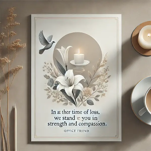 Condolence quotes for office friends