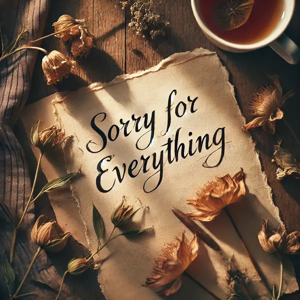 Sorry for Everything Quotes Messages