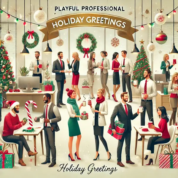 Playful Professional Holiday Greetings