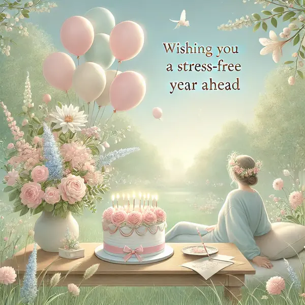Birthday wishes for a stress-free year ahead