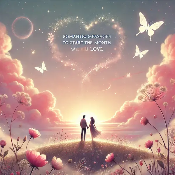 Romantic messages to start the month with love