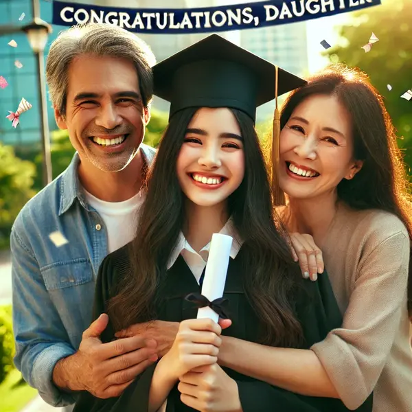 Proud Graduation Messages for a Daughter