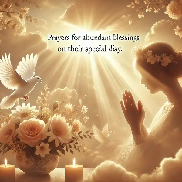 Prayers for abundant blessings on their special day