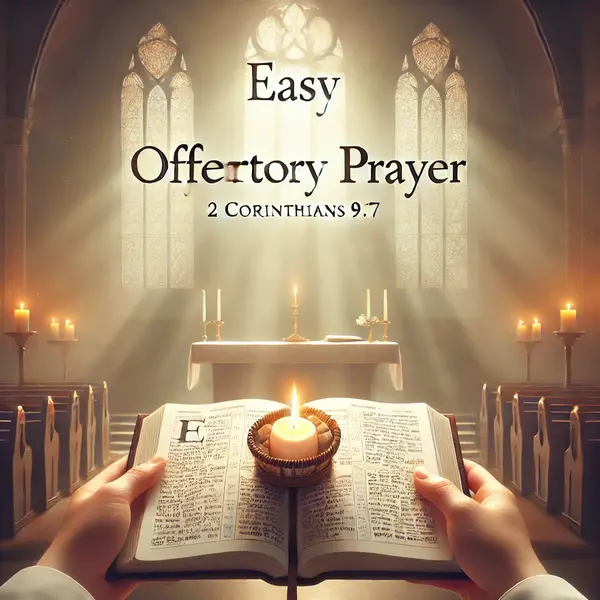 Easy offertory prayer with scripture reference