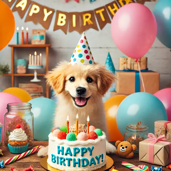 Funny and Sweet Birthday Wishes for Dog Who Loves Playing