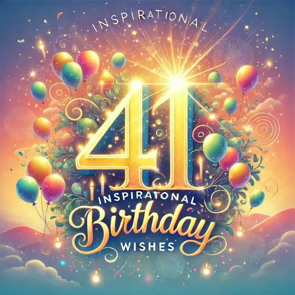 Inspirational 41st Birthday Wishes