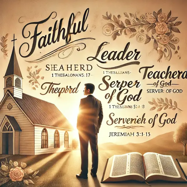 Appreciation Words for Pastor with Scriptures