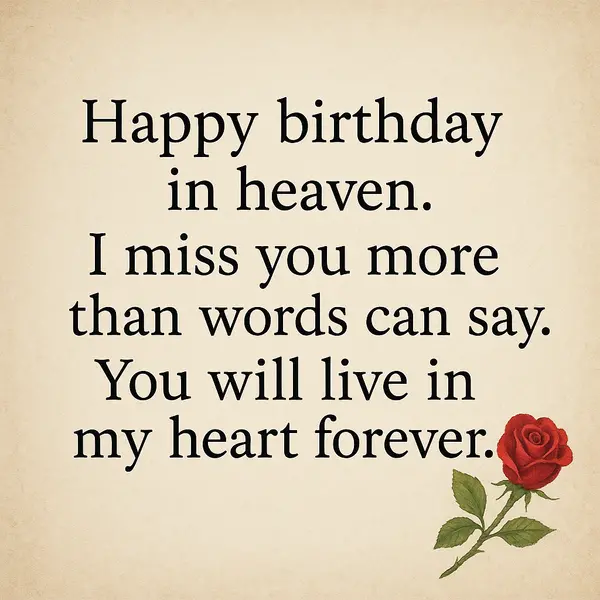 Emotional Short Birthday Messages for the Dead