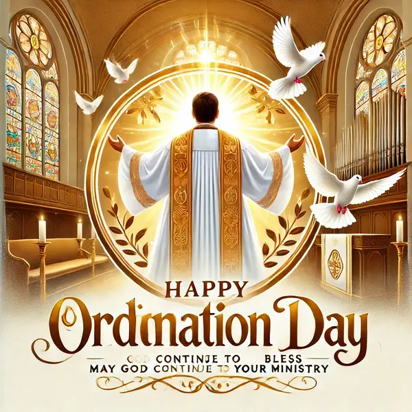 Happy Ordination Day Wishes Quotes for a Pastor