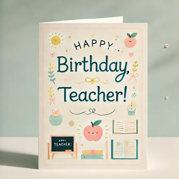 Simple and Sweet Birthday Wishes for Teachers