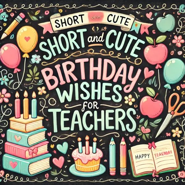 Short and Cute Birthday Wishes for Teachers