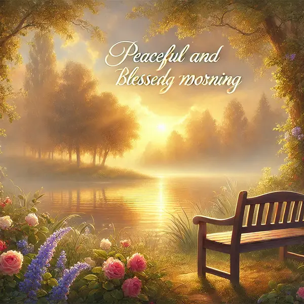 Peaceful and Blessed Morning Wishes