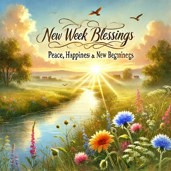 New Week Blessings and Quotes for Peace and Happiness