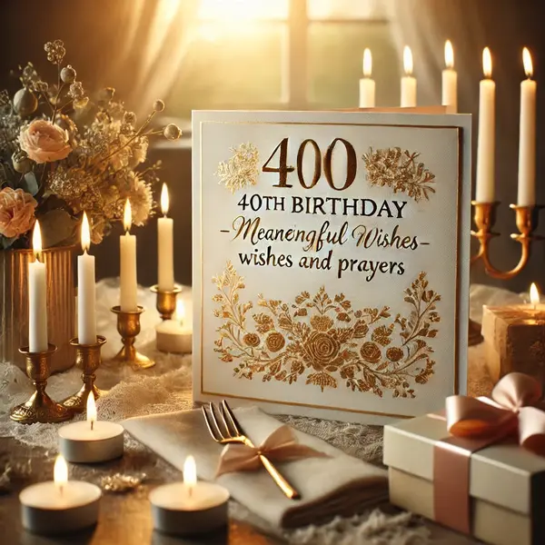 Birthday 40th Meaningful Wishes and Prayers