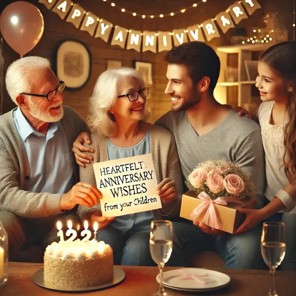 Heartfelt Anniversary Wishes for Parents from Children
