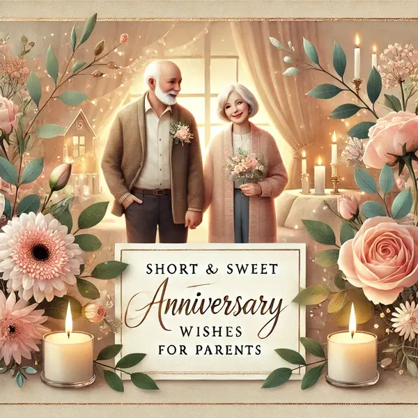 Short and Sweet Anniversary Wishes for Parents
