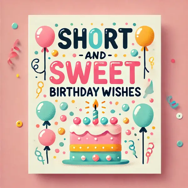 Short and Sweet Birthday Wishes