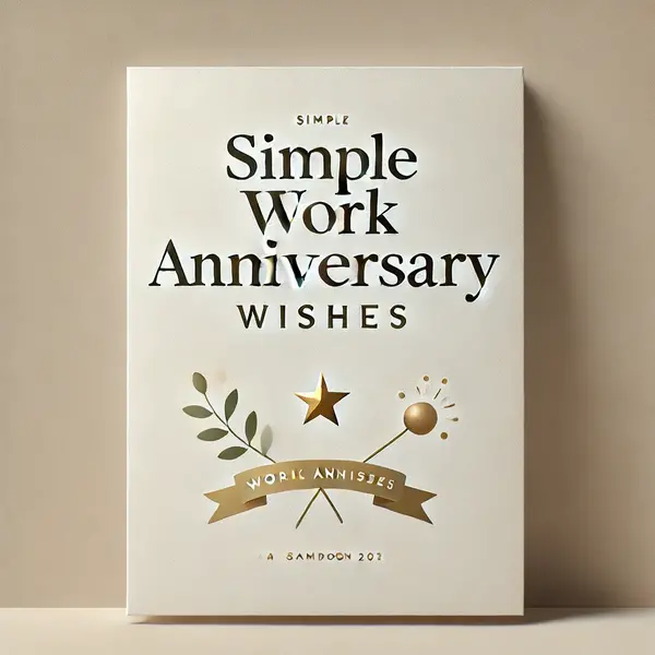 Simple Work Anniversary Wishes
