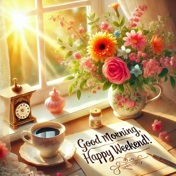Good Morning Happy Weekend Messages for Positivity