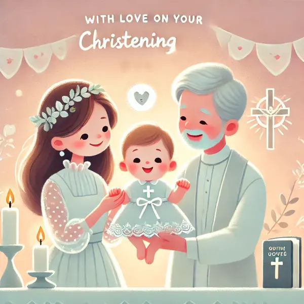 Cute Christening Wishes from Godparents