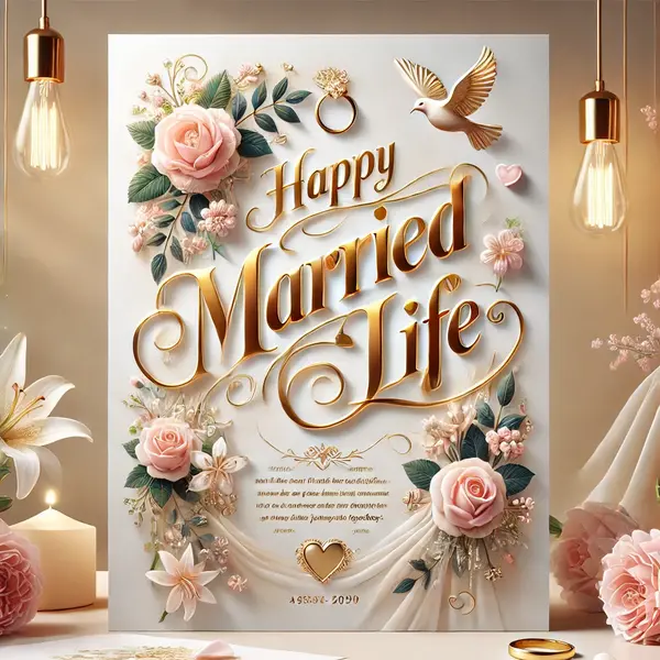 Happy Married Life Wishes Text Messages for Newlyweds