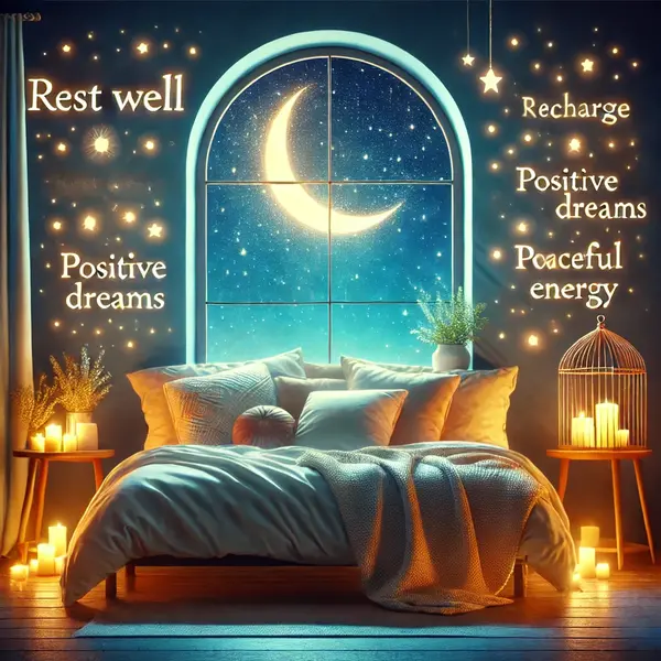 Encourage Rest with Positive Energy Night Quotes