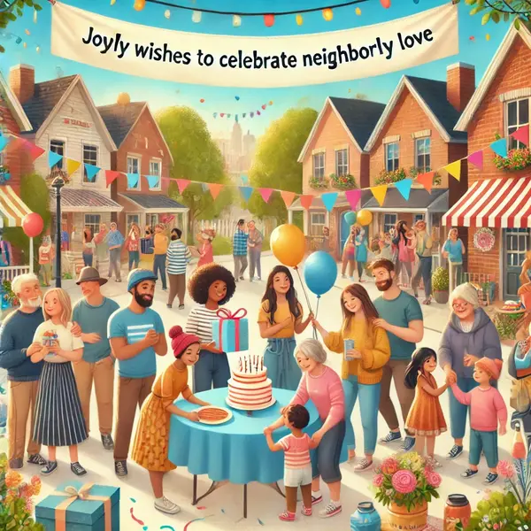 Joyful Wishes to Celebrate Neighborly Love