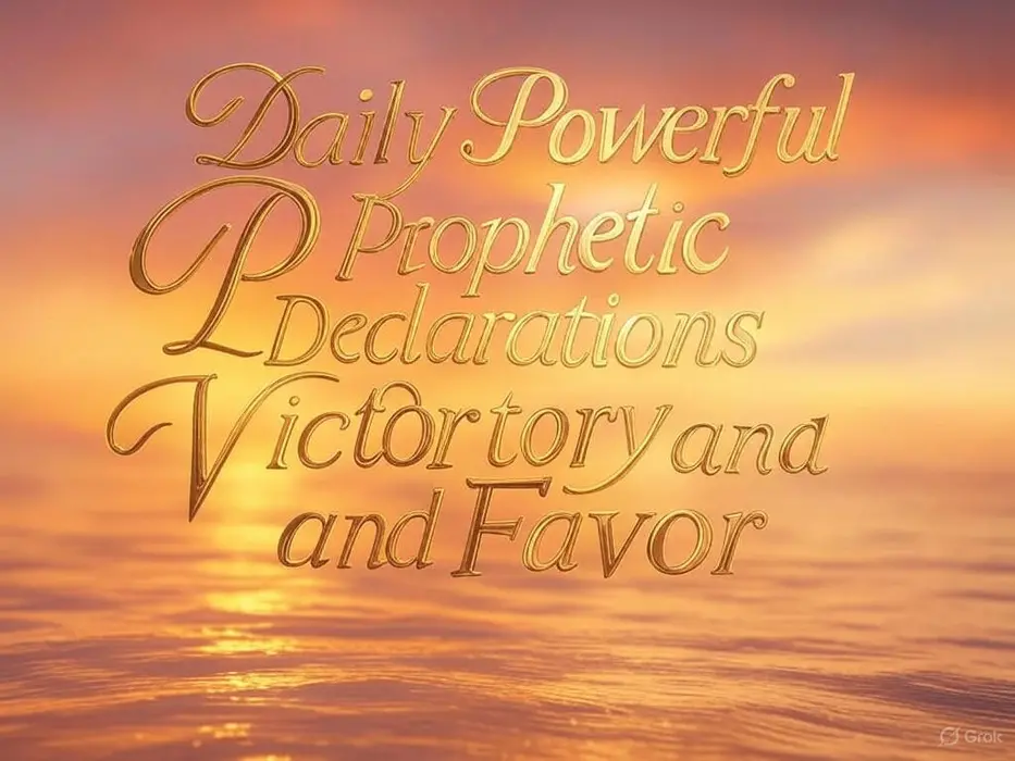 Powerful Prophetic Declarations