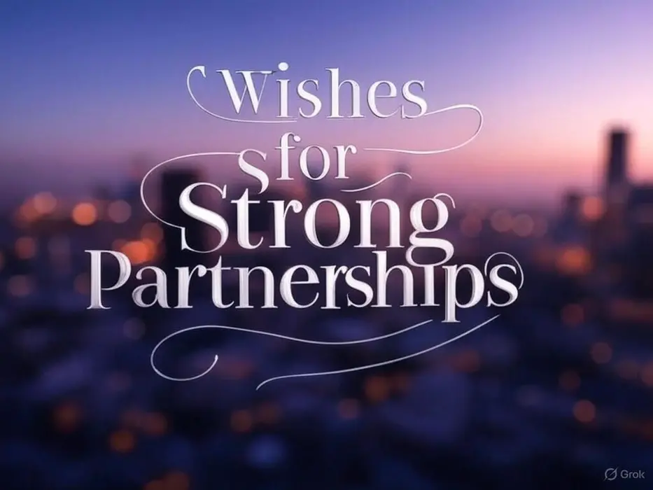 Wishes for Strong Partnerships in business