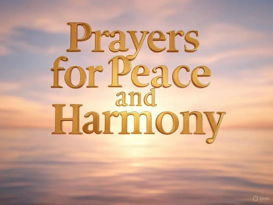 Prayers for Peace and Harmony