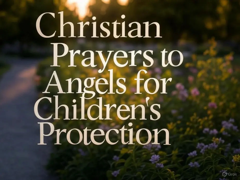 Christian Prayers to Angels for Children's Protection