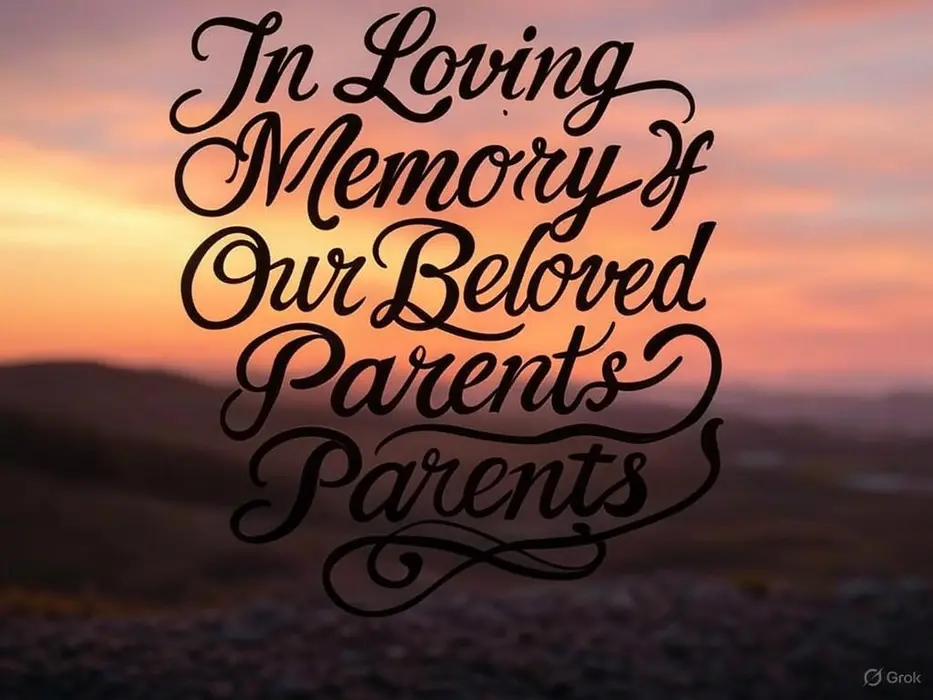 Loving Tribute Message for Loss of a Father Mother