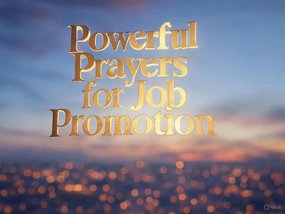 Powerful Prayers for Job Promotion