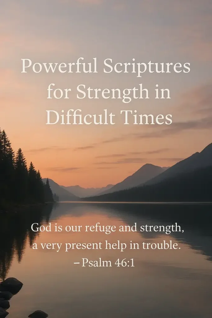 Powerful Scriptures for Strength in Difficult Times