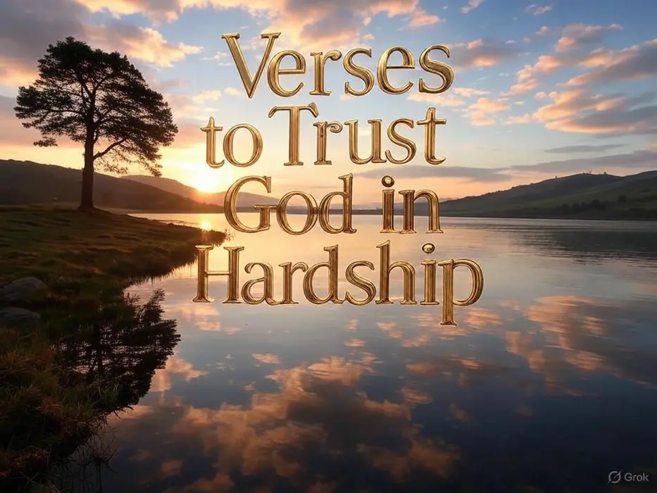 Verses to Trust God in Hardship