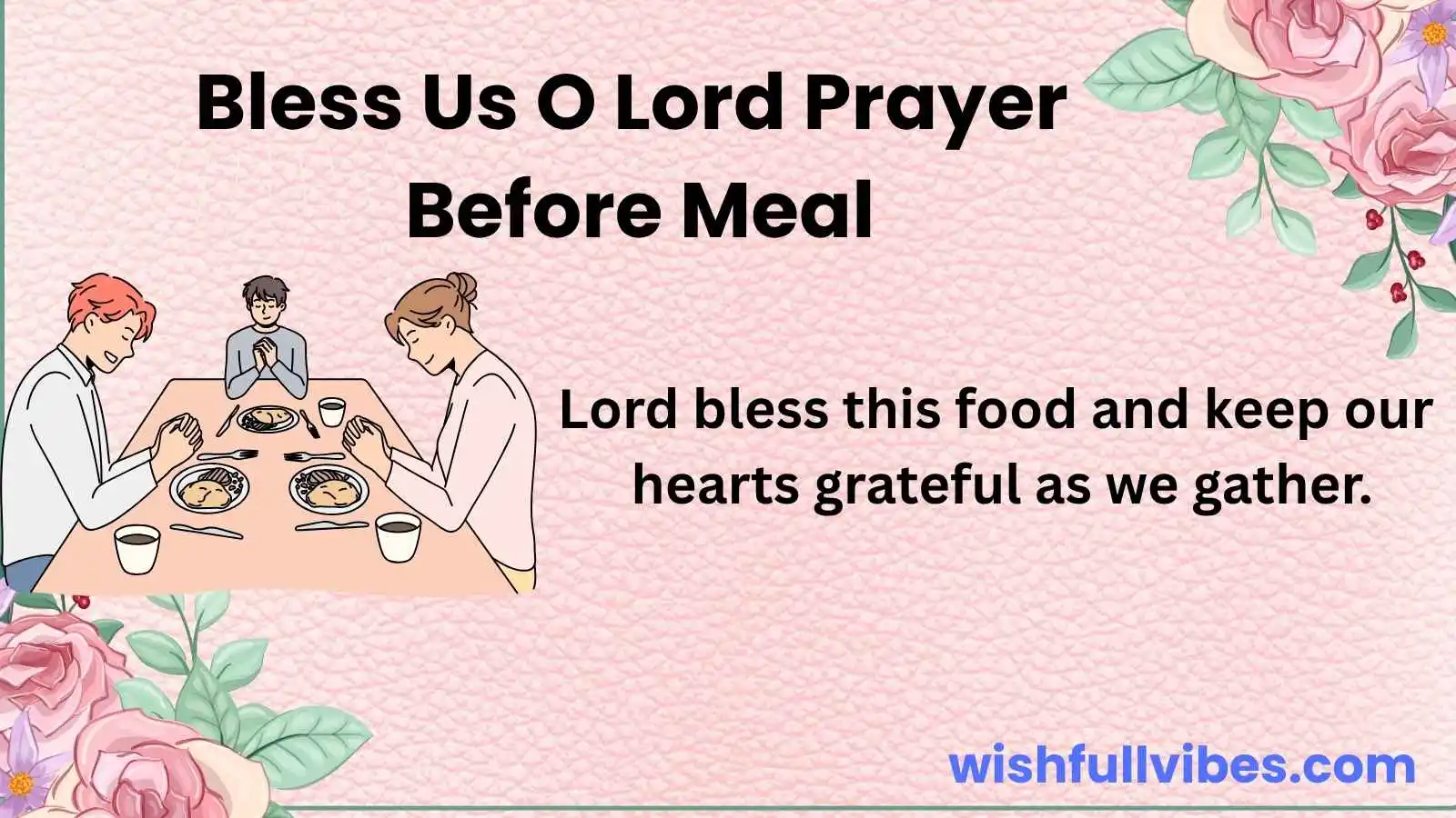 Bless Us O Lord Prayer Before Meal