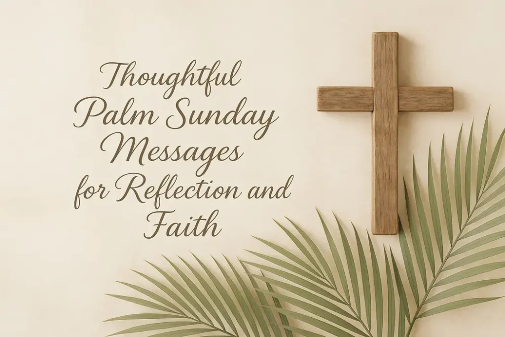 Thoughtful Palm Sunday Messages for Reflection and Faith