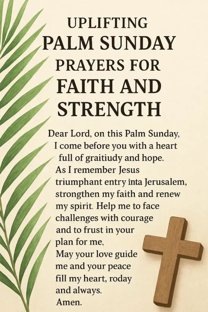 Uplifting Palm Sunday Prayers for Faith and Strength