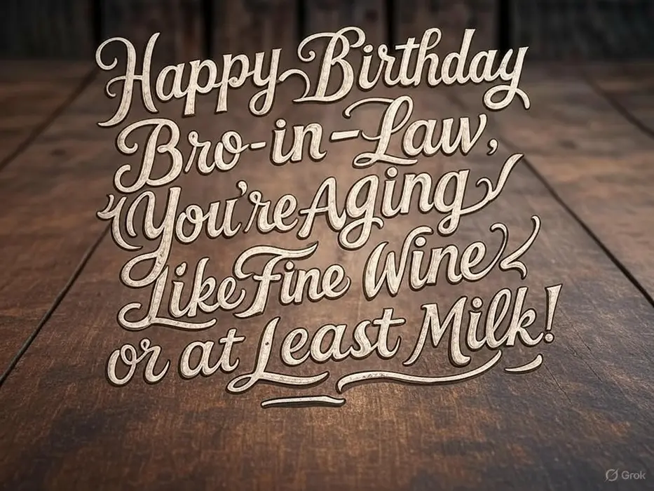 Funny ways to say happy birthday to your brother in law