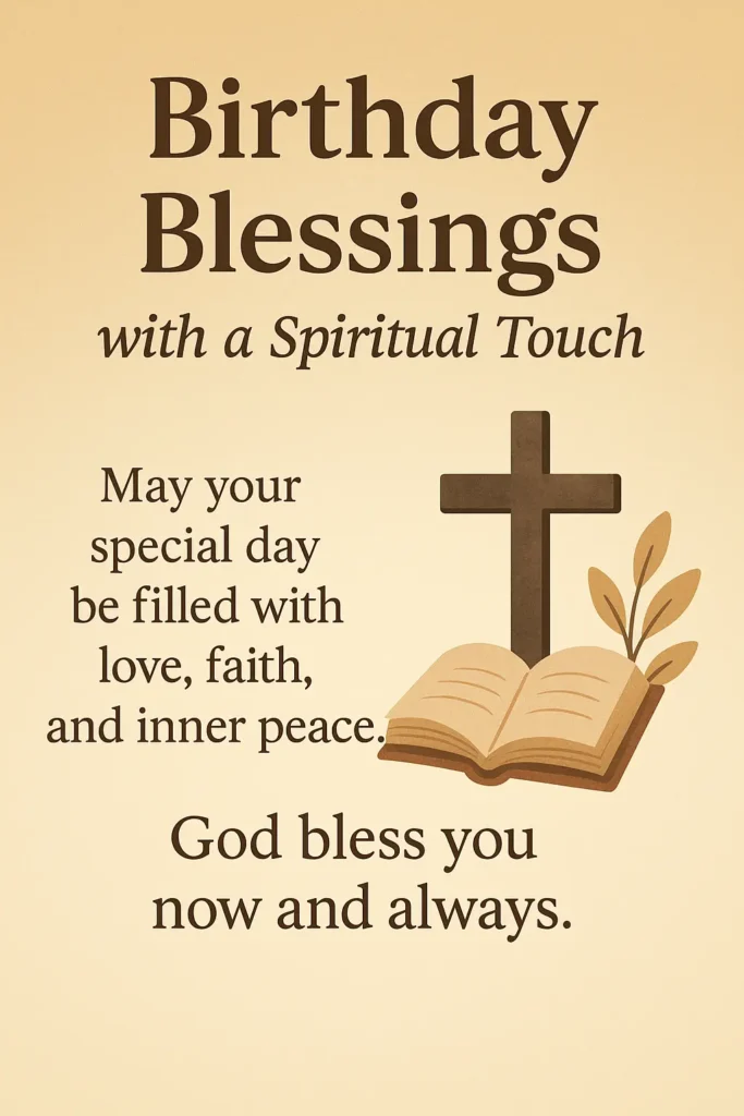 Birthday Blessings with a Spiritual Touch